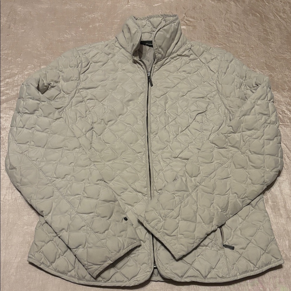 Eddie Bauer Quilted Goose Down Full-Zip Jacket Size Medium